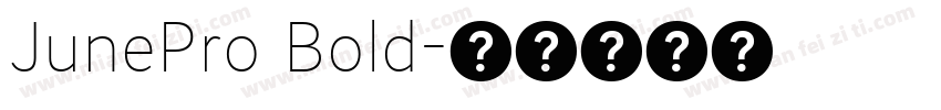 JunePro Bold字体转换